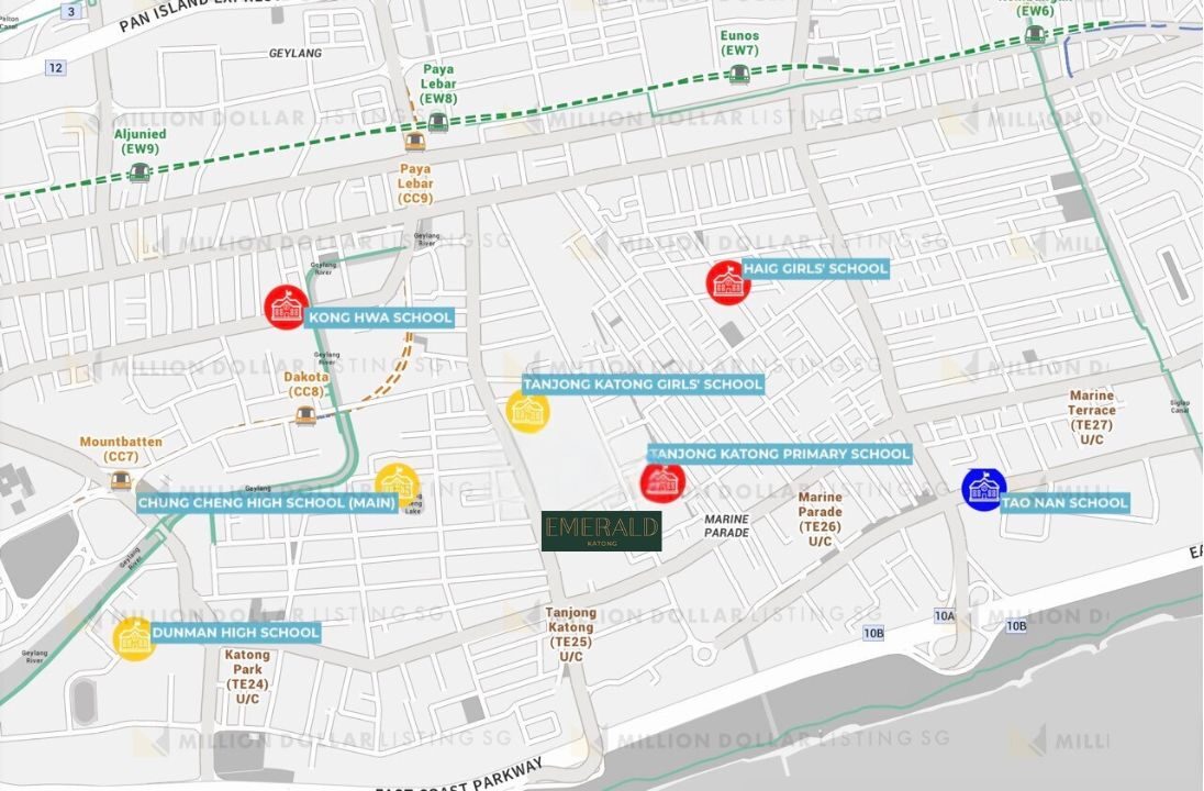 Emerald Of Katong Location Map School