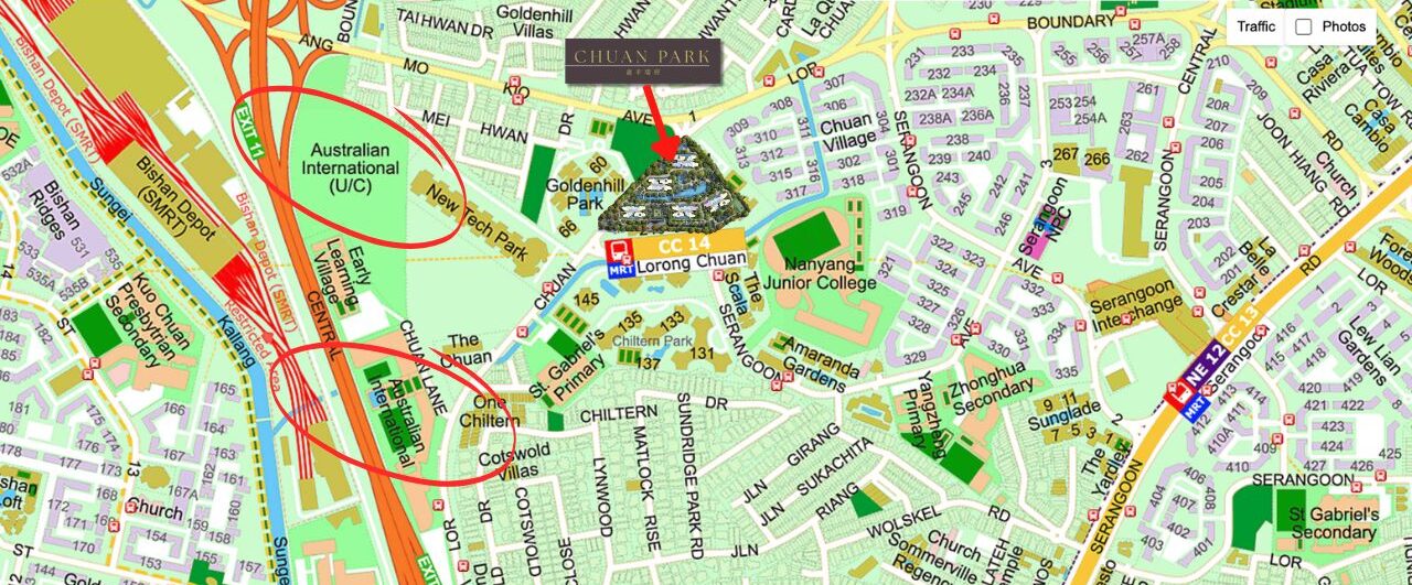 The Chuan Park Map