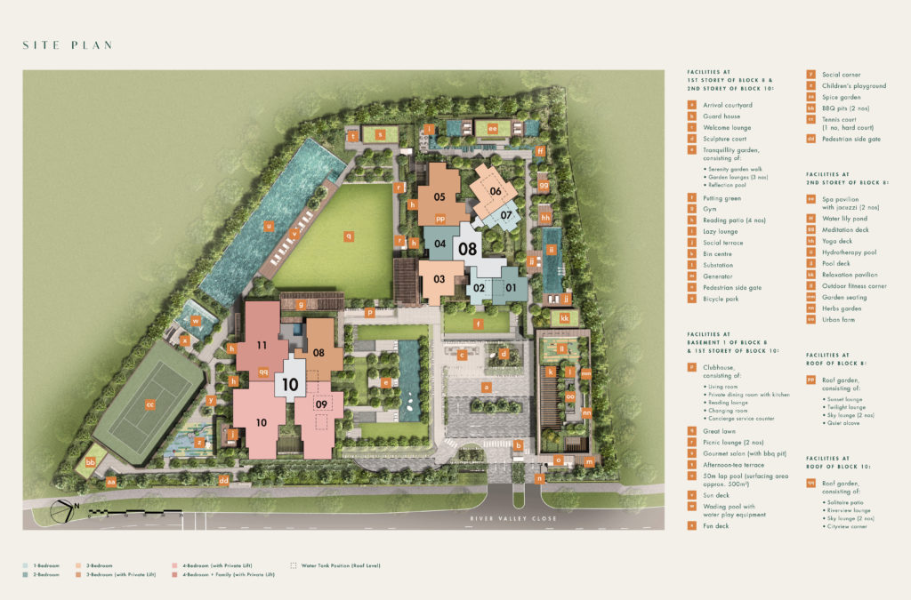 The Avenir Site Plan