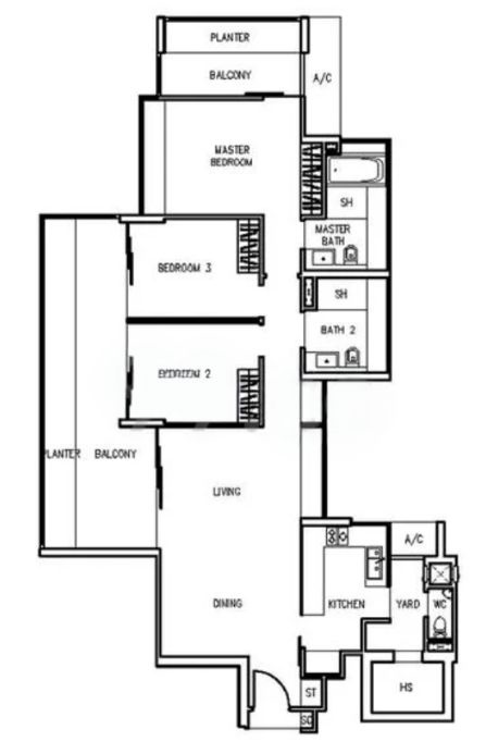 Trizon 3 Bedroom