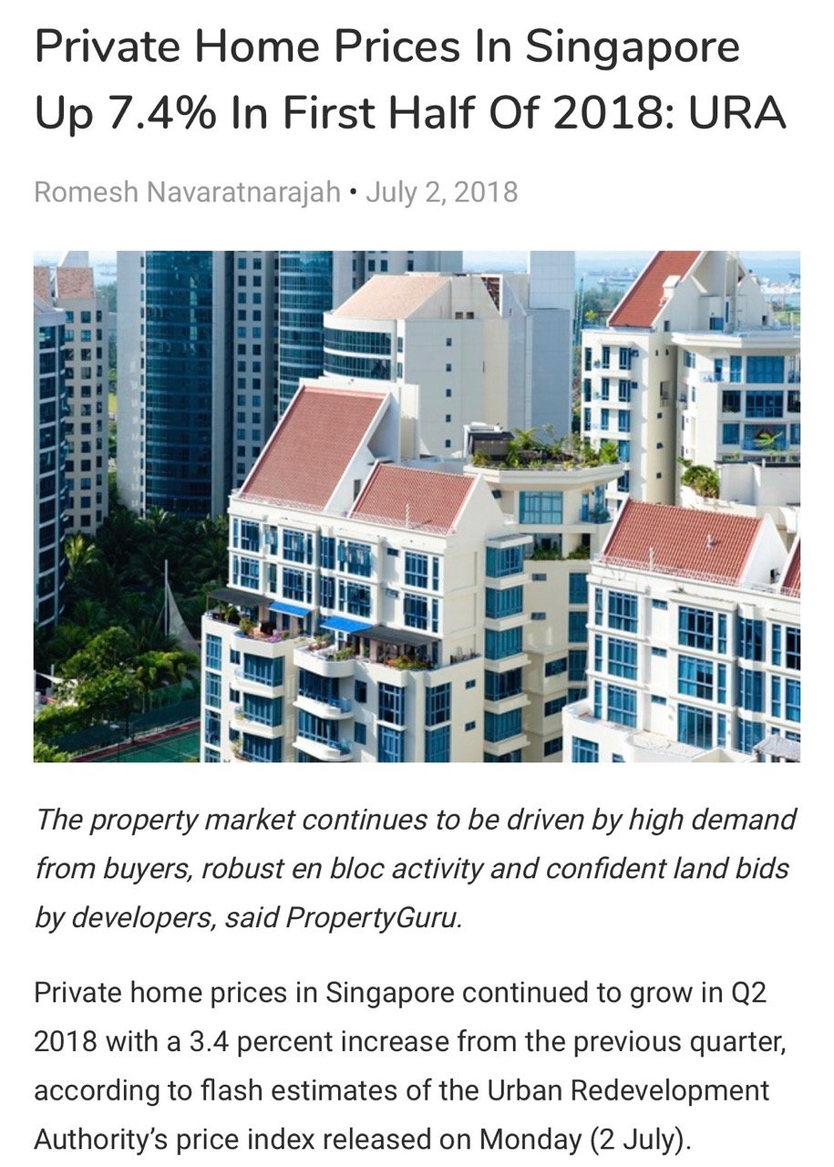 private property prices up Large